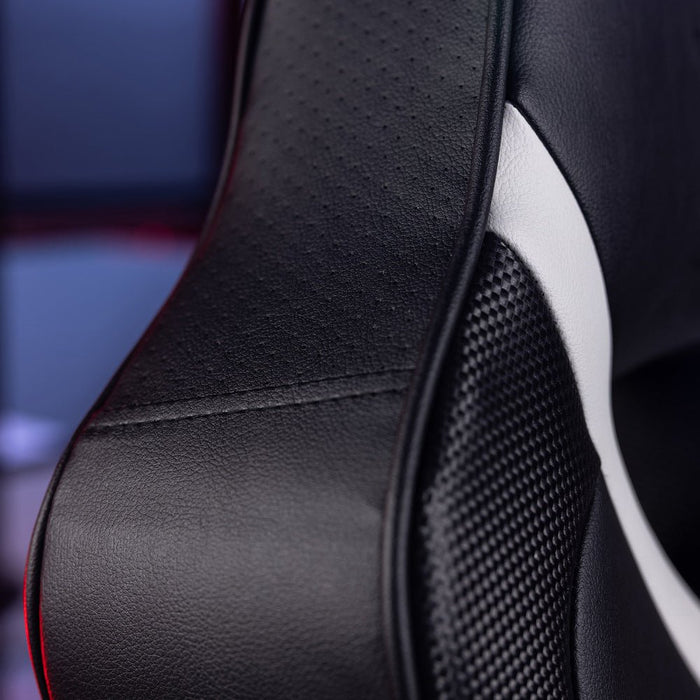 EAN 94338230390 - X Rocker Fury 2.1 RGB Silla gaming Asiento acolchado Negro, Blanco imagen 9