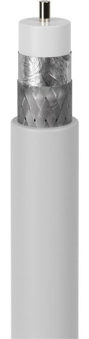 Cable Coaxial  20 Metros De Satélite (120 Db, Doble Apantallamiento, Ccs), Color Blanco