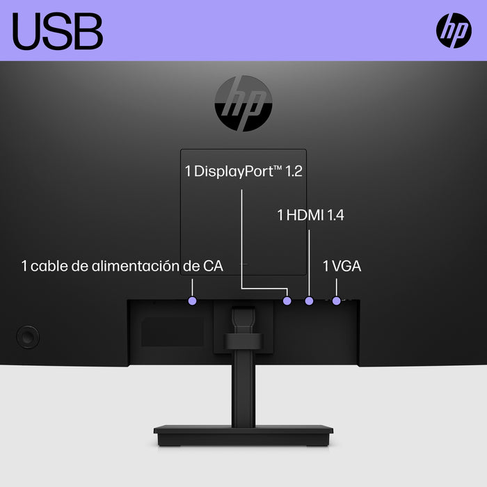 EAN 0196548193844 - HP V24i G5 FHD Monitor pantalla para PC 60,5 cm (23.8") 1920 x 1080 Pixeles Full HD LCD Negro imagen 11