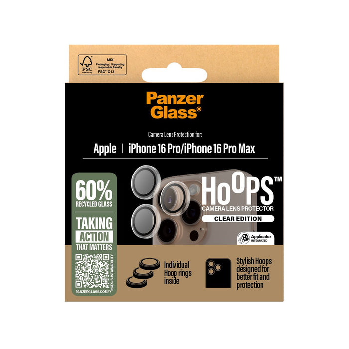 EAN 5715685003035 - PanzerGlass ® Hoops® Camera Lens Protector Transparent iPhone 16 Pro | 16 Pro Max Protector de pantalla A imagen 3