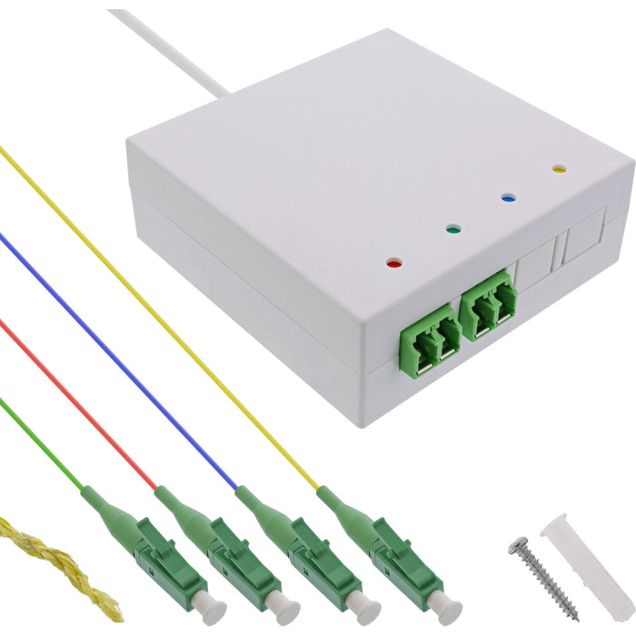 Inline® Ftth Connection Box Pre-Assembled 4x Lc/Apc 9/125?M 30m