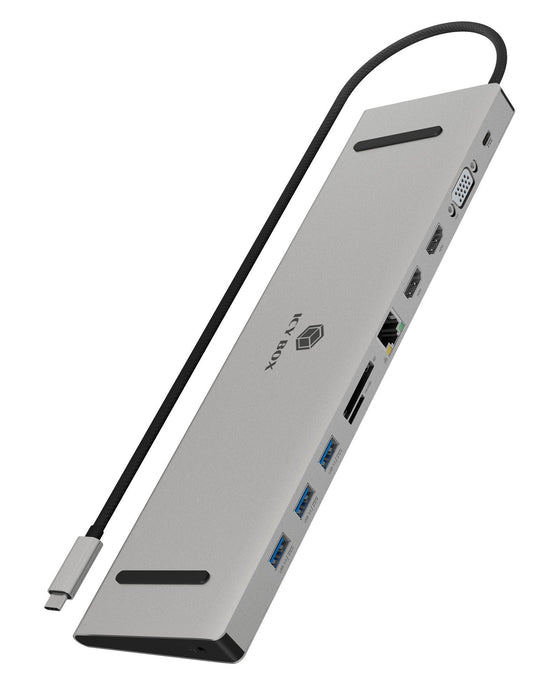 EAN 4250078174790 - ICY BOX IB-DK2106a-CPD Alámbrico USB 3.2 Gen 1 (3.1 Gen 1) Type-C Antracita, Negro imagen 1