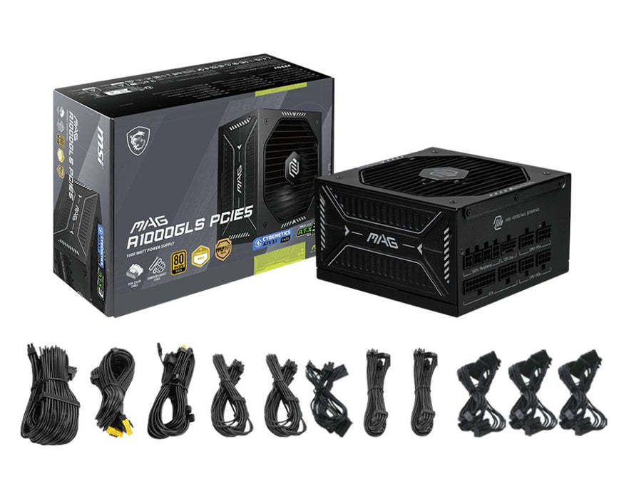 EAN 4711377297738 - MSI MAG A1000GLS PCIE5 unidad de fuente de alimentación 1000 W 24-pin ATX ATX Negro imagen 4