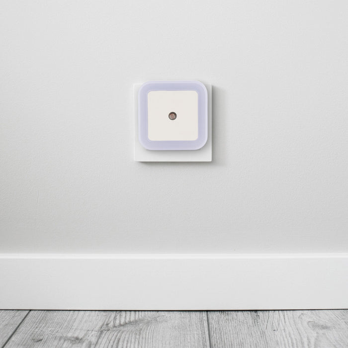 Entac Nachtlicht 0.5w Quadrat. Cw Blanco Dämmerungssensor