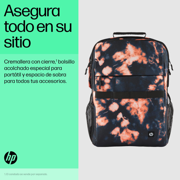 EAN 0197192501269 - HP Campus XL Tie Dye Backpack 40,9 cm (16.1") Negro imagen 6
