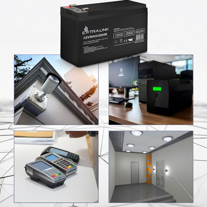 Extralink Akumulator Battery Accumulator Agm 12v 9ah Sealed Lead Acid (Vrla)