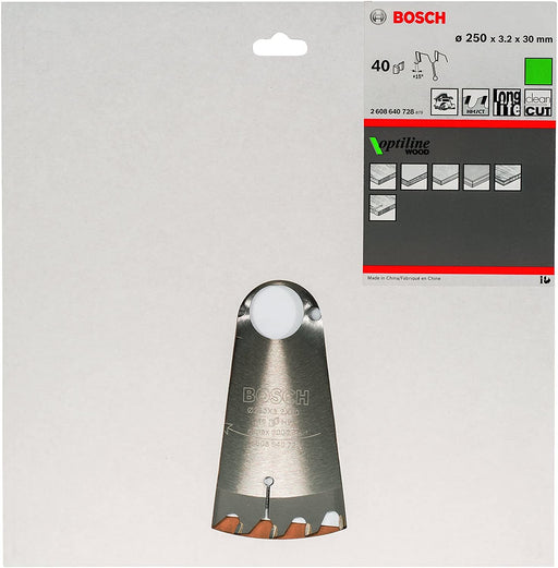 EAN 3165140195027 - Bosch ‎2608640728 hoja de sierra circular 25 cm 1 pieza(s) imagen 2