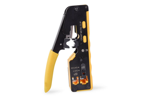 EAN 4016032482314 - Digitus DN-94025 crimpadora Herramienta para prensar Negro, Amarillo imagen 1