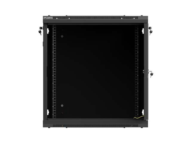 Lanberg Rack Cabinet 19in Wall-Mount 12u 600x600 Flat Pack With Perforated Door Black