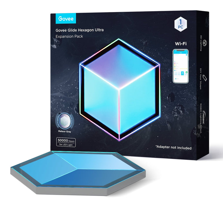 Govee Glide Hexagon Light Panels Ultra Expansion Pack (Gris, 1 Light Panel) H106a007