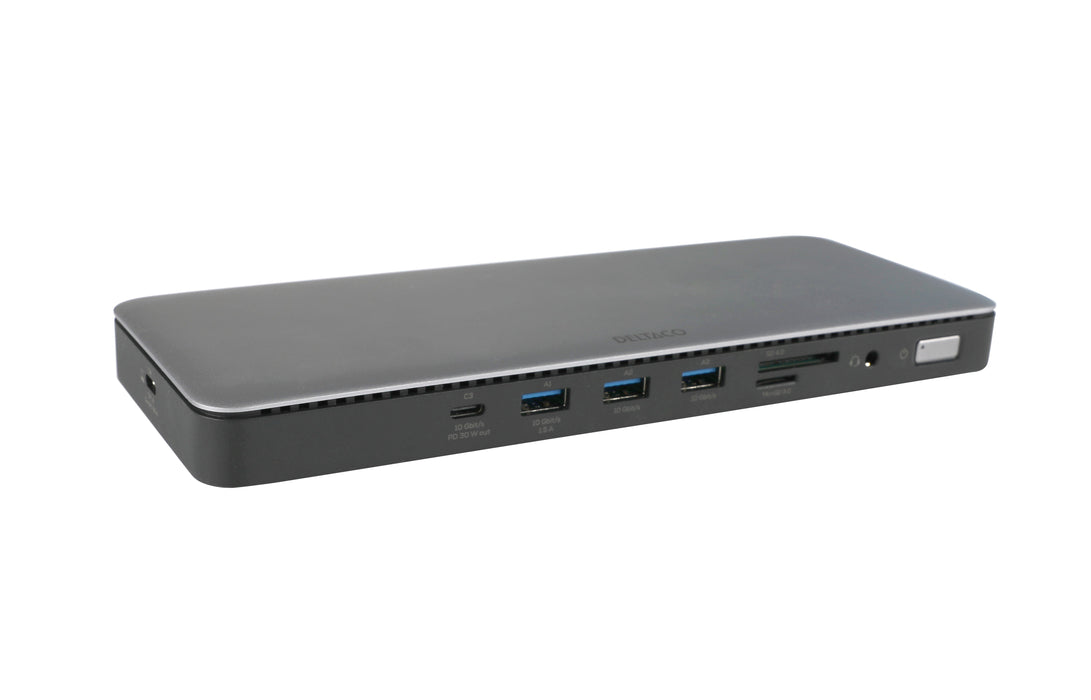 EAN 7333048060648 - Deltaco USBC-HDMI29 base para portátil y replicador de puertos USB Tipo C Plata imagen 3