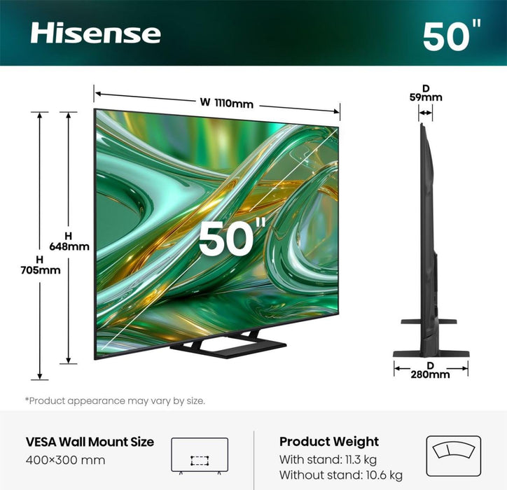EAN 6942351434582 - Hisense 55E8S 139,7 cm (55") 4K Ultra HD Smart TV Wifi Negro imagen 2