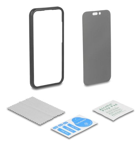 Delock Lámina Protectora Para Iphone 17 Pro Con Protector De Privacidad De Templado Cristal Anti Spy 4 Vías Protector De Privacidad Con Installationshilfe