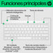 EAN 0196548516766 - HP 350 WHT Compact Multi-Device Keyboard teclado Hogar Blanco imagen 8
