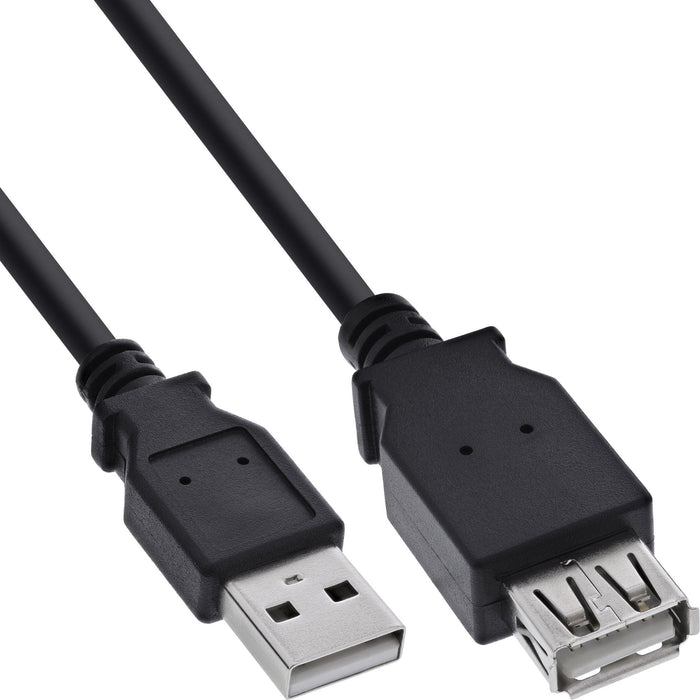 Cable De Extensión Inline Usb 2.0 Tipo A Macho A Hembra Negro 5m