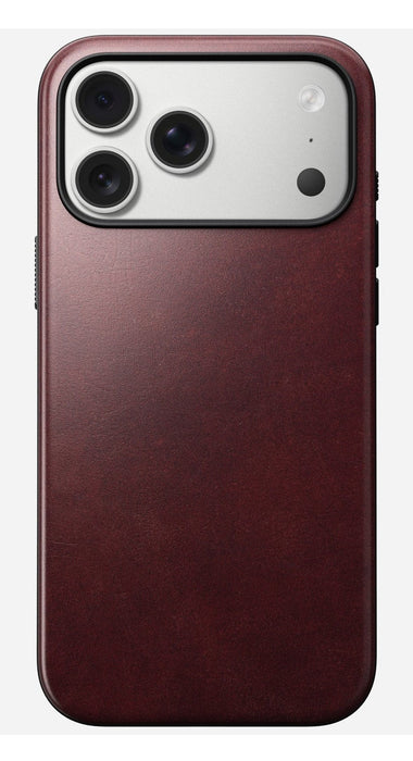 Nomad Modern Leather Case Iphone 17 Pro Max Burgundy Horween