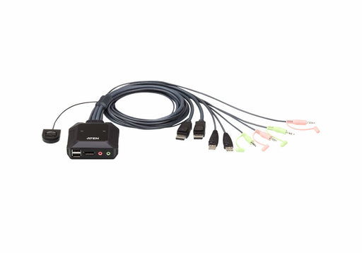 EAN 4719264645525 - ATEN CS22DP-AT interruptor KVM Negro imagen 1