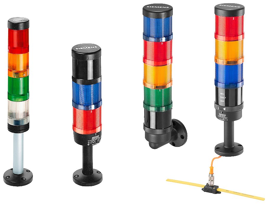 Siemens Torre De Señalización Dauerlichtelement Led 8wd44205ab Rojo 24v Ac/Dc