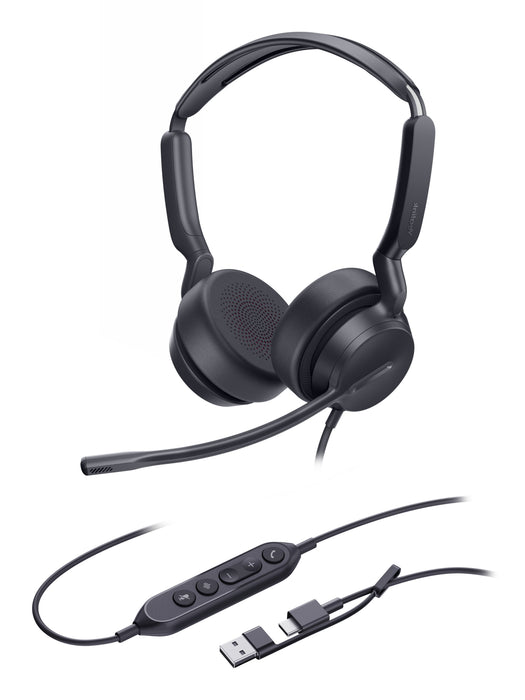 EAN 6938818323070 - Yealink UH42 Dual UC USB-C/A Auriculares Alámbrico Diadema Llamadas/Música USB Type-C / USB Type-A Negro imagen 2