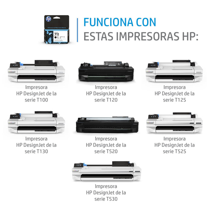 EAN 0886112841164 - HP 711 80-ml Black DesignJet Ink Cartridge cabeza de impresora Inyección de tinta térmica imagen 2