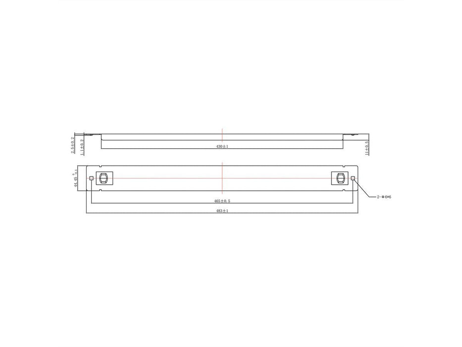 Roline 19-Zoll-Blindplatte Snap-In, 1 He, Schwarz