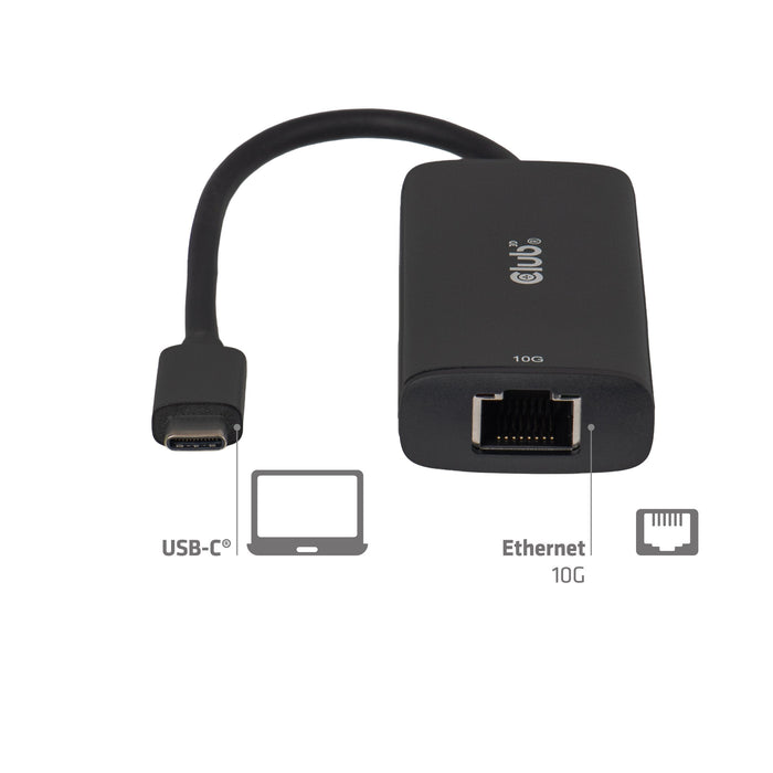 Club3d Adaptador Usb-C > Rj45 10gbps M H Retail