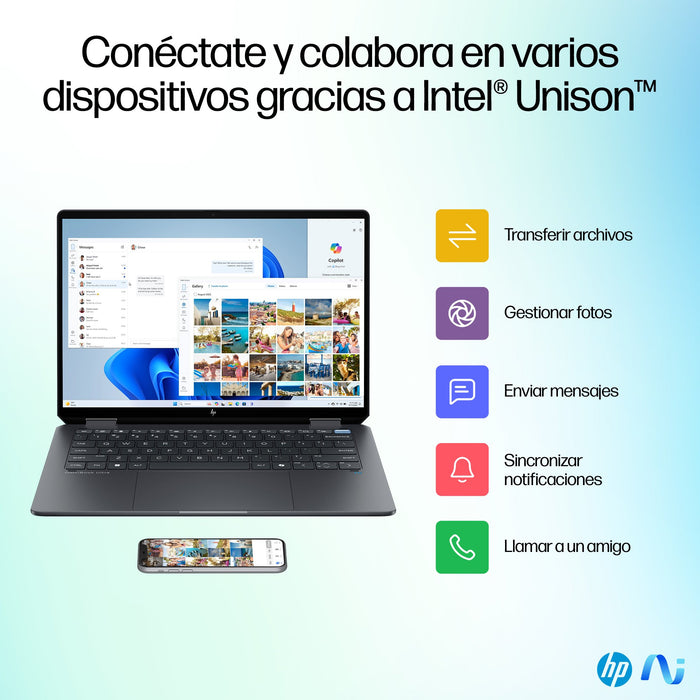 EAN 198828974846 - HP OmniBook Ultra Flip 14-fh0006ns Copilot+ PC Intel Core Ultra 7 258V Híbrido (2-en-1) 35,6 cm (14") Pant imagen 16