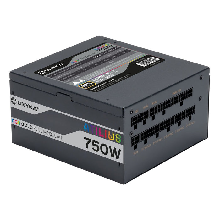 EAN 6940533545316 - UNYKAch ATX Atilus RGB Black 750W unidad de fuente de alimentación 20+4 pin ATX Negro imagen 2