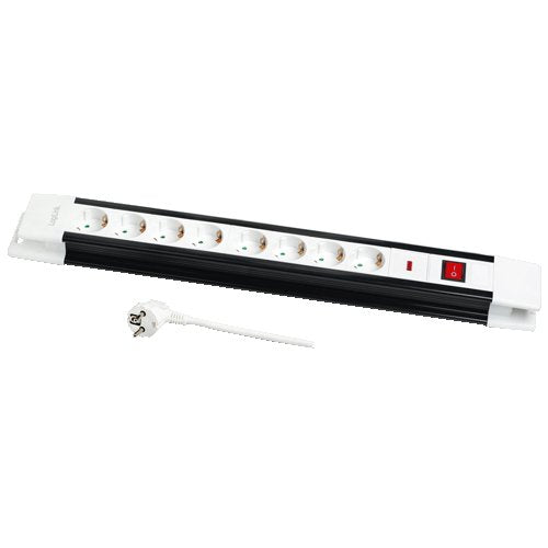 EAN 4052792012316 - LogiLink LPS207 base múltiple 3 m 8 salidas AC Negro, Blanco imagen 1
