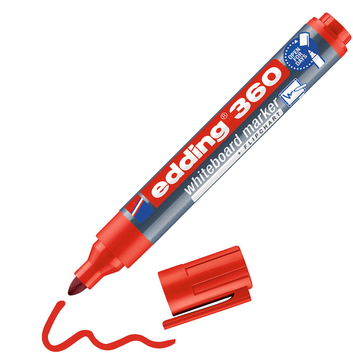 EAN 4004764391264 - Edding 360 marcador 1 pieza(s) Punta redonda Rojo imagen 1