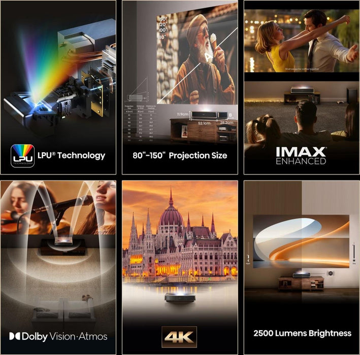 EAN 6942351423012 - Hisense PT1 Proyector de alcance ultracorto UHD 4K (3840x2160) 3D Negro imagen 3