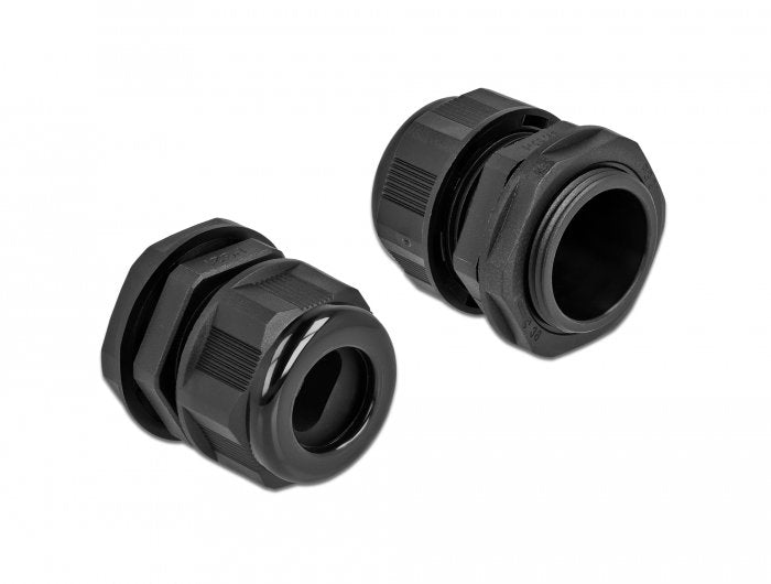 Delock Cableverschraubung Pg21 Für Flachcable Schwarz 2 Stück
