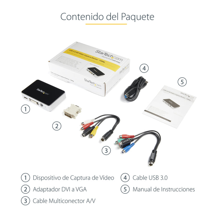 EAN 0065030855952 - StarTech.com USB3HDCAP dispositivo para capturar video USB 3.2 Gen 1 (3.1 Gen 1) imagen 10