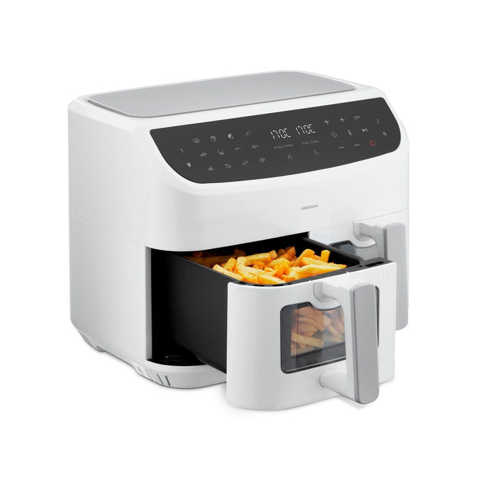 Freidora  Medion Doppel  Life P20 Md11760 Xxl (Blanco, 2.600 Watt, 2 Körbe Je 4,35 Liter) 50077283
