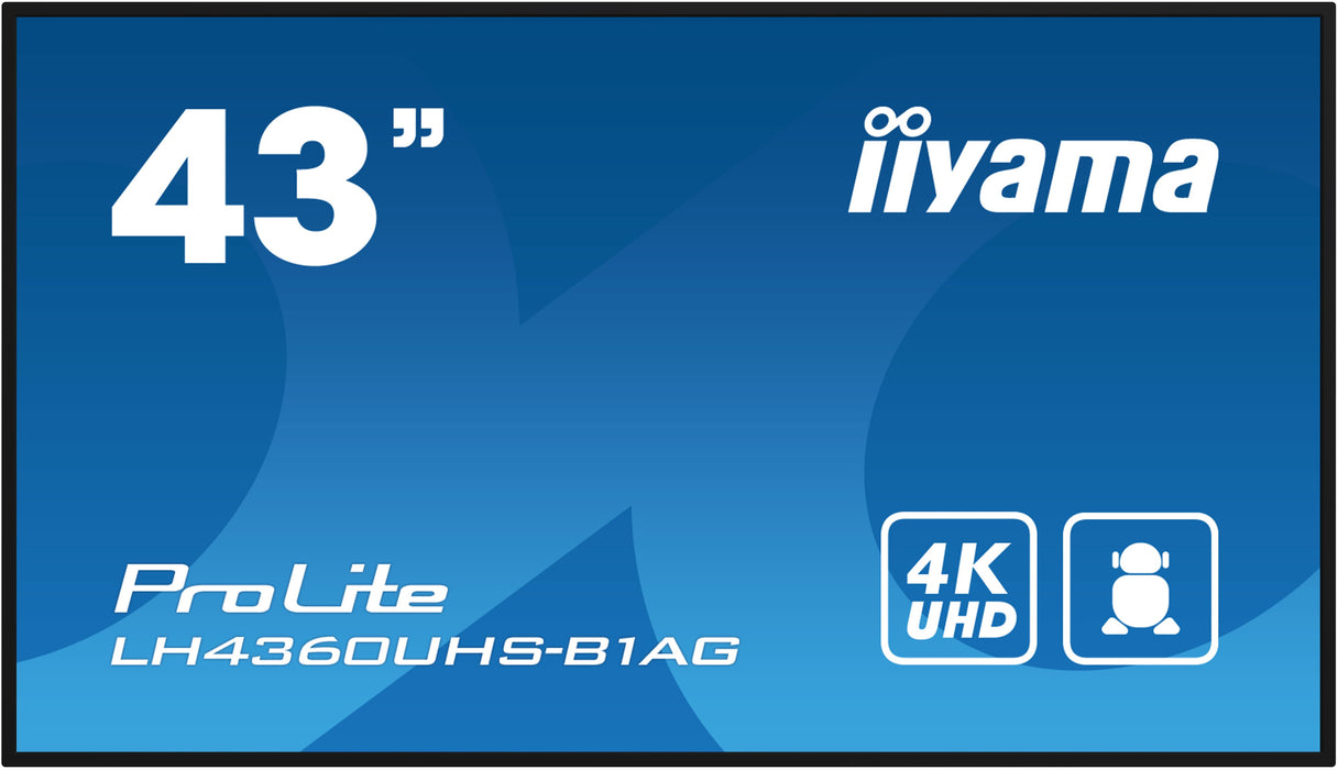 EAN 4948570122295 - iiyama LH4360UHS-B1AG pantalla de señalización Pizarra de caballete digital 108 cm (42.5") LED Wifi 500 c imagen 2