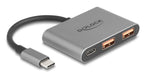EAN 4043619643370 - DeLOCK 64337 hub de interfaz USB 3.2 Gen 2 (3.1 Gen 2) Type-C 10000 Mbit/s Gris imagen 1
