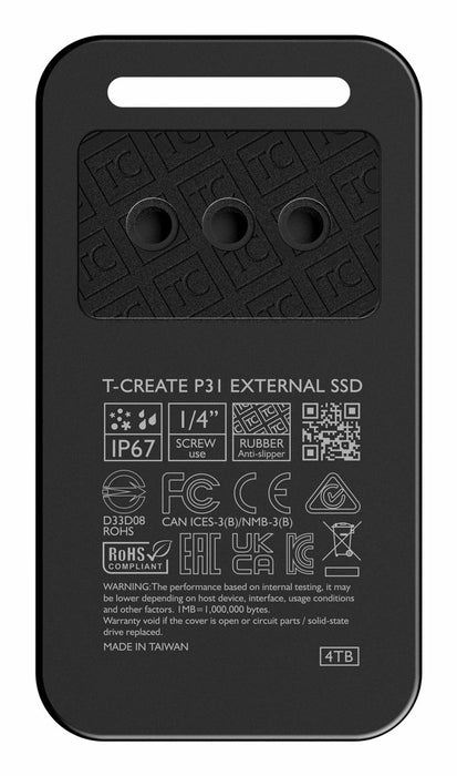 EAN 4711430802343 - Team Group P31 External SSD 1 TB USB Tipo C 3.2 Gen 2 (3.1 Gen 2) Negro imagen 2