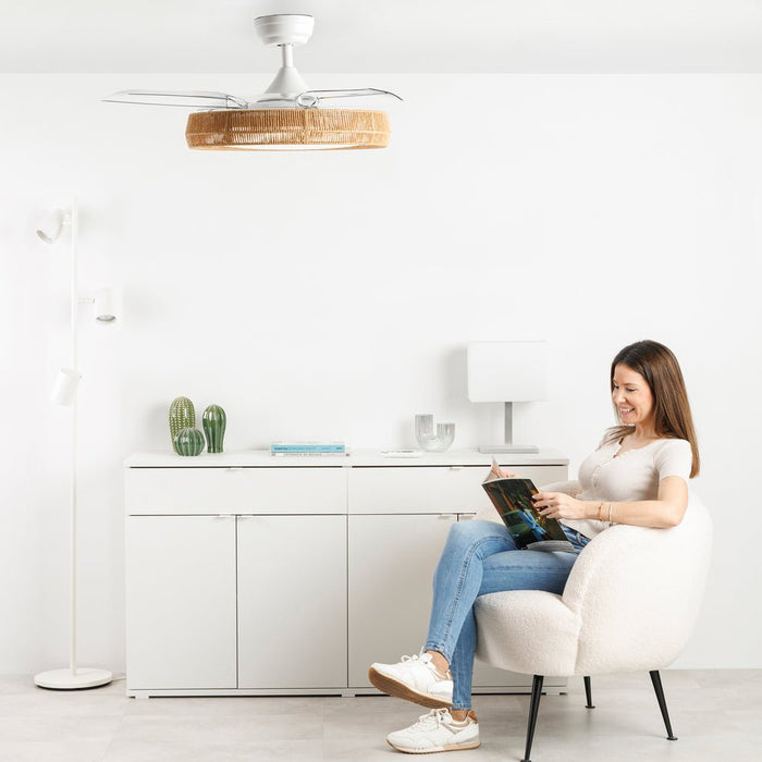 Ventilador  Pae Techo Taurus Polar Nature 30w 107cm 3 Aspas Retractiles 942123000