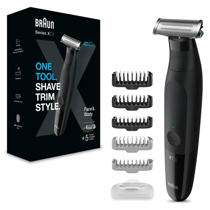 Recortadora De Barba  Braun Series Xt3 - Xt3200 Face + Body, Bartschneider Xt3200