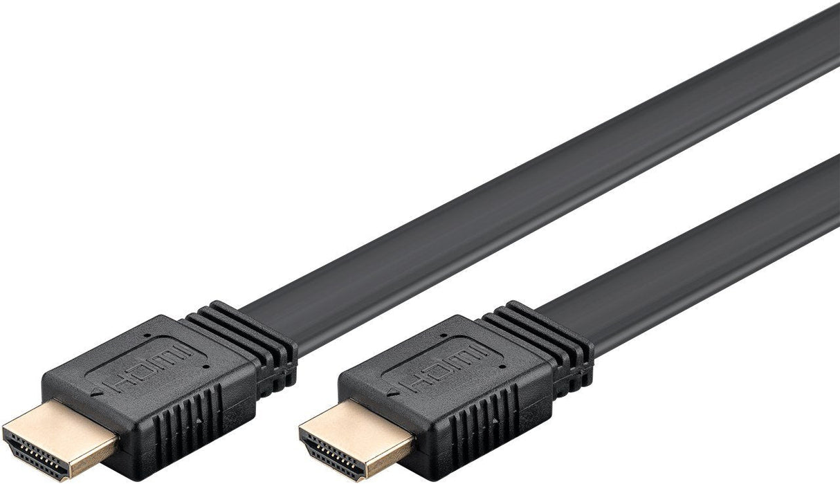 Cable Goobay High Speed Hdmi 2.1 Flach Mit Ethernet 8k / 60 Hz (Negro, 1,5 Meter, 48 Gbit/S) 77134