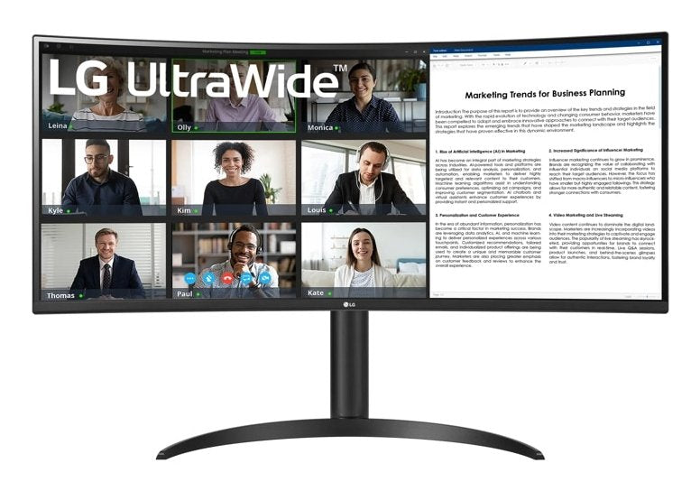EAN 0195174097533 - LG 34WR55QK-B pantalla para PC 86,4 cm (34") 3440 x 1440 Pixeles Wide Quad HD Negro imagen 1