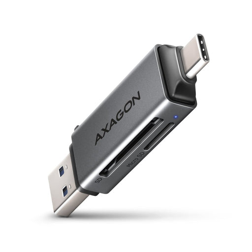 EAN 8595247907134 - Axagon CRE-DAC USB-C+ USB-A 5 Gbps MINI card reader 2-slot & lun SD/microSD lector de tarjeta USB 3.0 Typ imagen 1