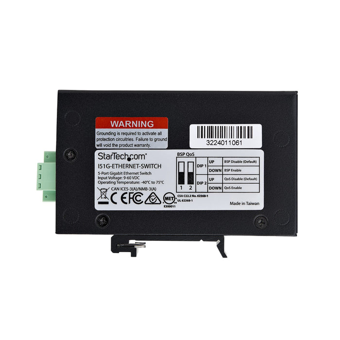 EAN 0065030909648 - StarTech.com I51G-ETHERNET- switch No administrado Gigabit Ethernet (10/100/1000) Negro imagen 6