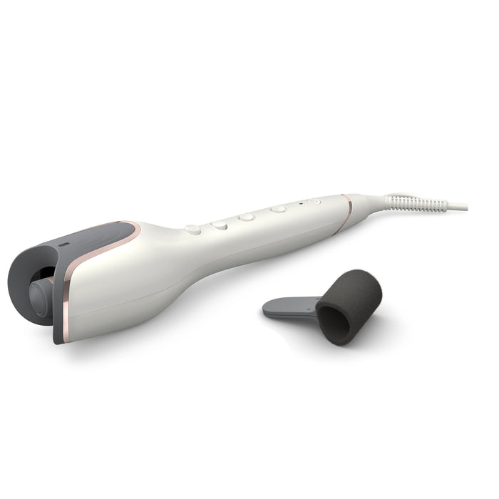 Bhb878-00 Automatic Curling Iron Moistureprotect Ceramic And Keratin Ionic 27 Options White