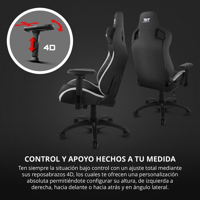 Silla Gaming Drift Dr220 Gris Y Blanca