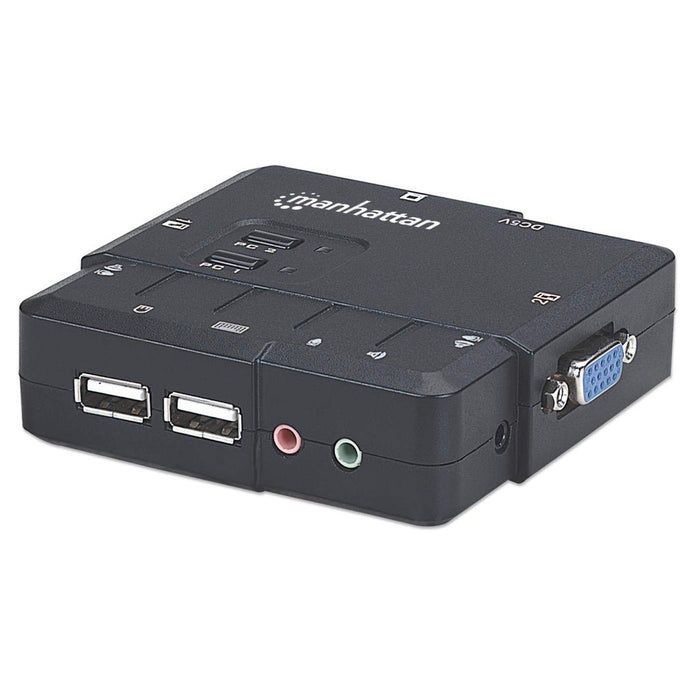 EAN 766623151252 - Manhattan 151252 interruptor KVM Negro imagen 1