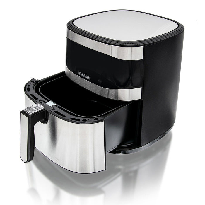 Freidora De Aire Caliente Heinrich Hfr 8205 8,0 L 1800 W Negra Y Plateada