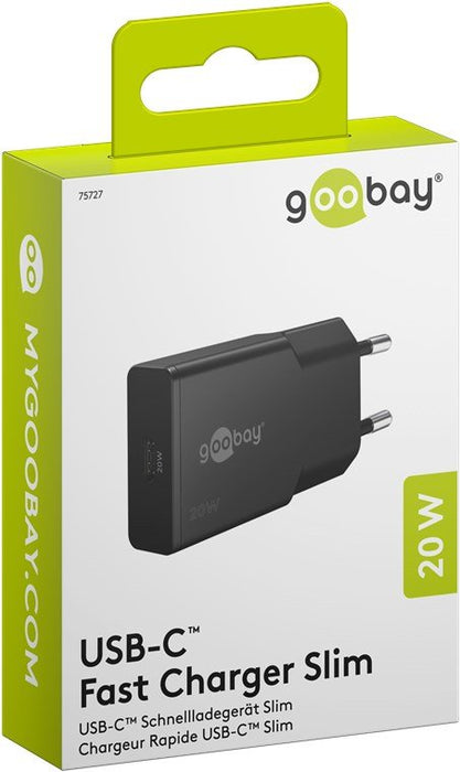 EAN 4040849757273 - Goobay Slim Universal Negro Corriente alterna Carga rápida Interior imagen 2