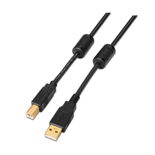 EAN 8436574700084 - AISENS A101-0009 cable USB USB 2.0 2 m USB A USB B Negro imagen 1