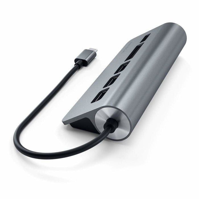 Satechi Type-C Aluminum Usb Hub & Card Reader, Space Gris, St-Tchcrm
